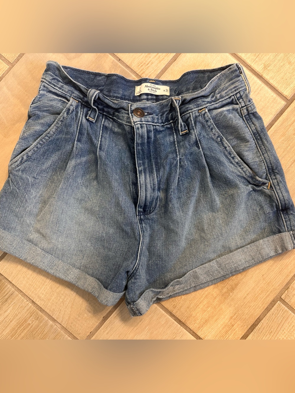 High waisted Abercrombie and Fitch shorts